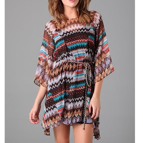 Dolce Vita Haleigh Belted 100% Silk Dress XS Boho Resort - Picture 1 of 4